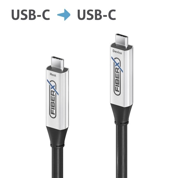 FiberX USB-C AOC Glasfaserkabel - 7,5m