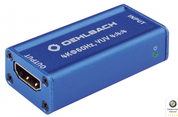 Oehlbach UHD Repeater HDMI 2.0, passiv